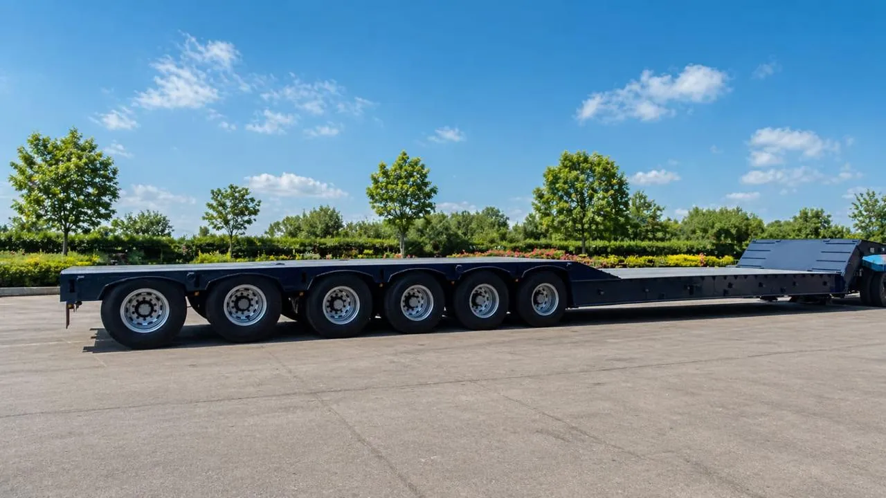 150-Ton Flatbed Low-Bed Trailer — view 1